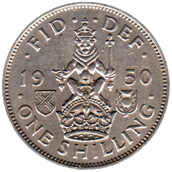 1 shilling, 1950 Reverse