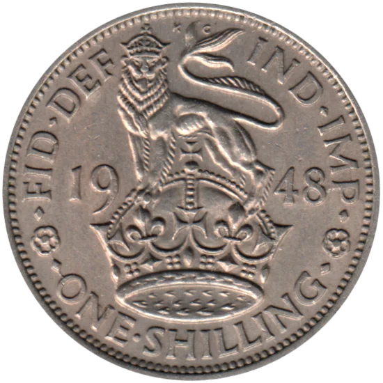 1 shilling, 1948 Reverse
