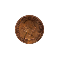 Preview ½ penny, 1964 obverse