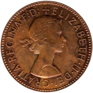 Preview ½ penny, 1964 obverse