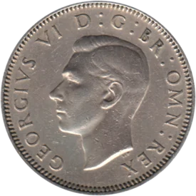 Preview 1 shilling, 1950 obverse