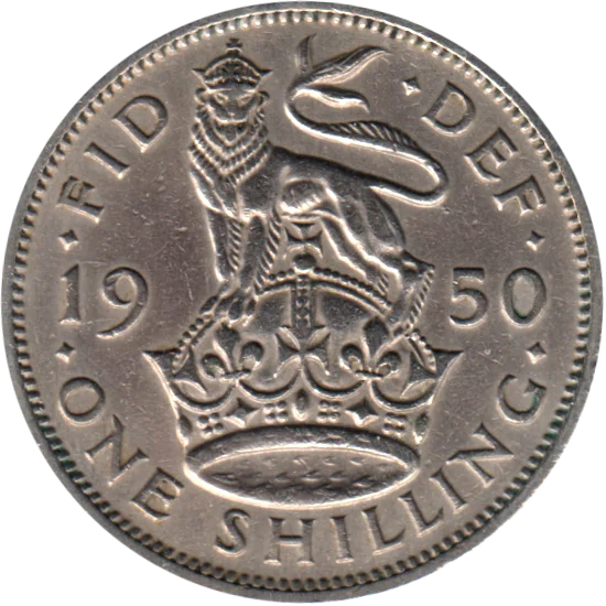 1 shilling, 1950 Reverse