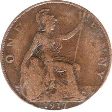 Preview 1 penny, 1917 reverse