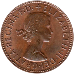 Preview ½ penny, 1967 obverse