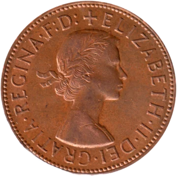Preview 1 penny, 1964 obverse