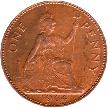 Preview 1 penny, 1964 reverse