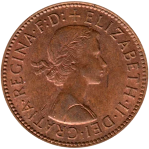 Preview ½ penny, 1966 obverse