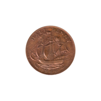 Preview ½ penny, 1966 reverse