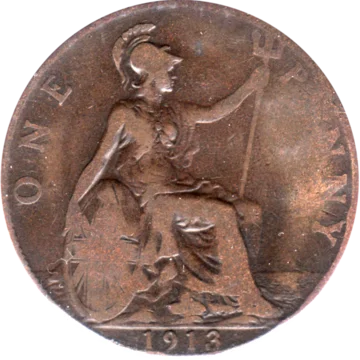 Preview 1 penny, 1913 reverse