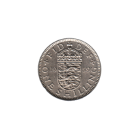 Preview 1 shilling, 1959 reverse