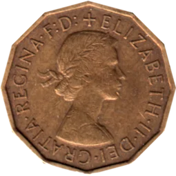 Preview 3 pence, 1964 obverse