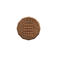 Preview 3 pence, 1964 reverse