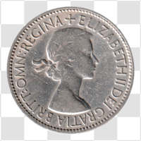Preview 2 shillings, 1953 obverse