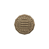 Preview 3 pence, 1960 reverse