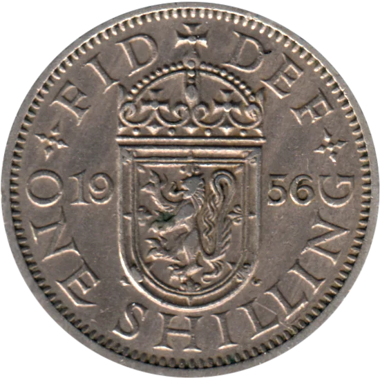 1 shilling, 1956 Reverse