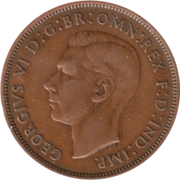 Preview 1 penny, 1939 obverse