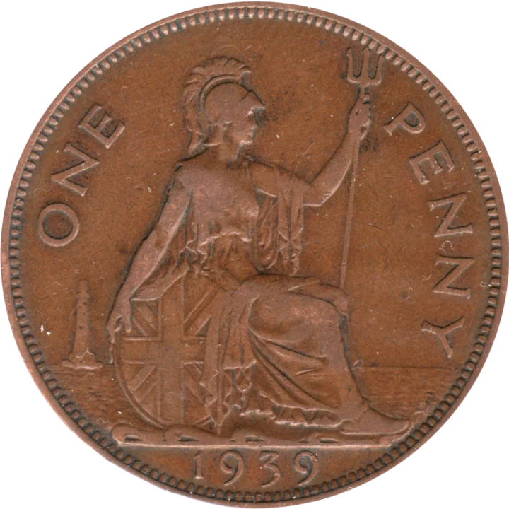 1 penny, 1939 Reverse