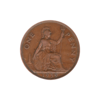 Preview 1 penny, 1939 reverse