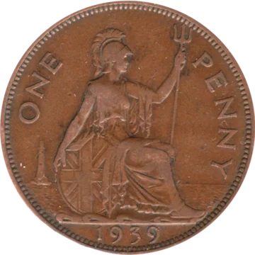 Preview 1 penny, 1939 reverse