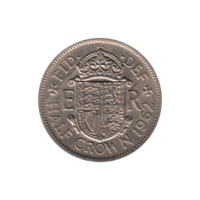 Preview ½ crown, 1962 reverse