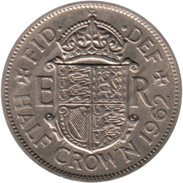 Preview ½ crown, 1962 reverse