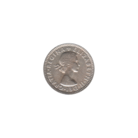 Preview 6 pence, 1957 obverse