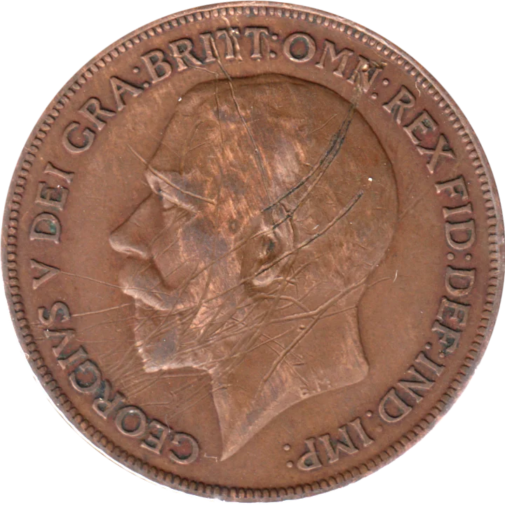 1 penny, 1921 Obverse
