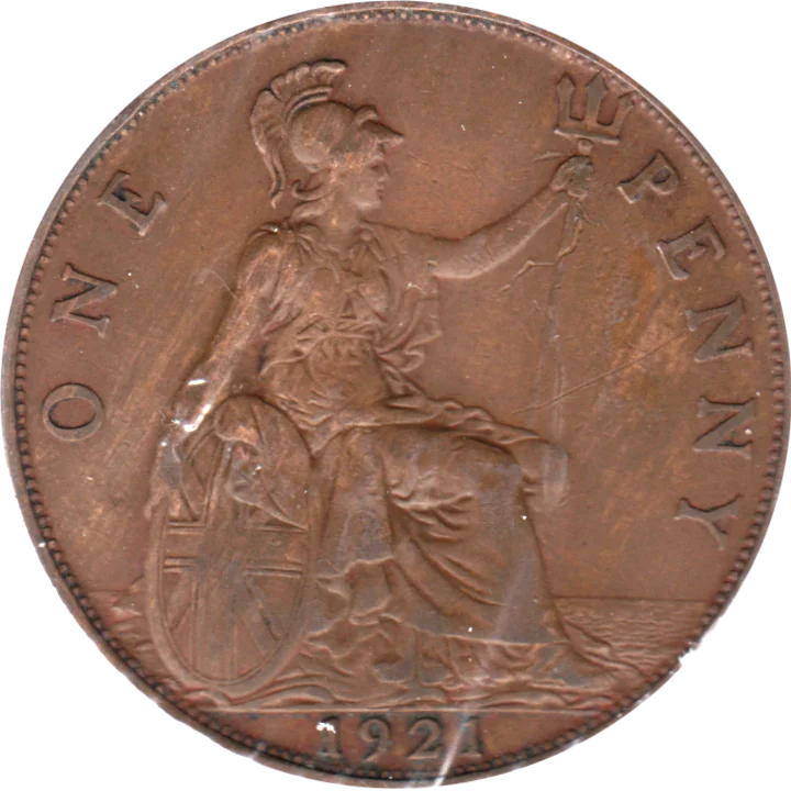 1 penny, 1921 Reverse