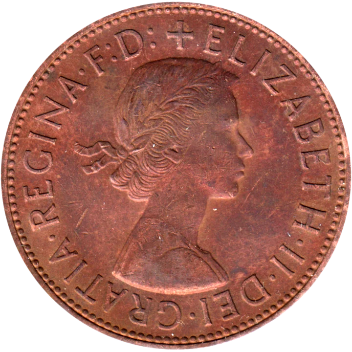 1 penny, 1966 Obverse