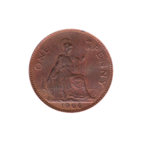 Preview 1 penny, 1966 reverse