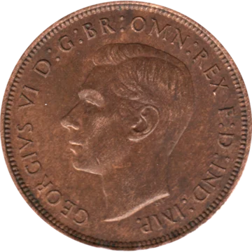Preview 1 penny, 1946 obverse