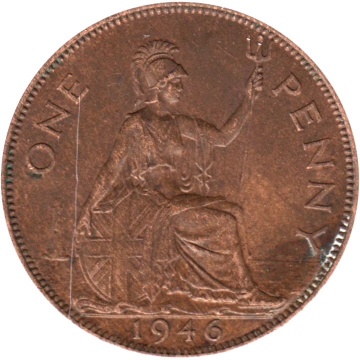 1 penny, 1946 Reverse