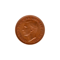 Preview ½ penny, 1950 obverse