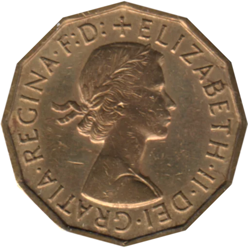 3 pence, 1962 Obverse
