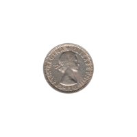 Preview 6 pence, 1954 obverse