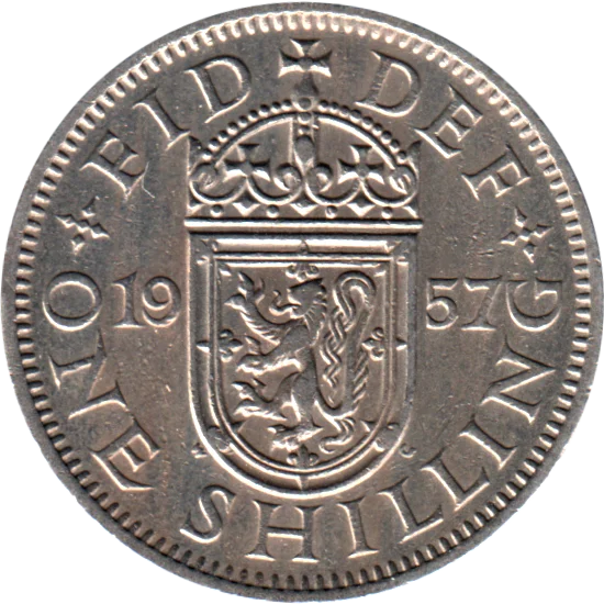 1 shilling, 1957 Reverse
