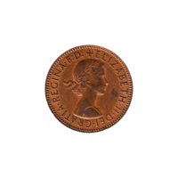 Preview ½ penny, 1965 obverse