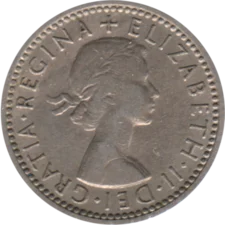 Preview 6 pence, 1962 obverse