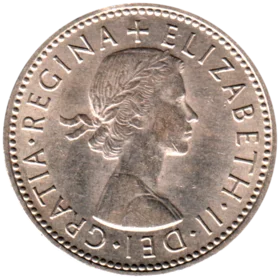 Preview 1 shilling, 1966 obverse