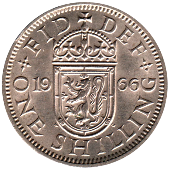 1 shilling, 1966 Reverse