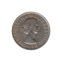 Preview ½ crown, 1955 obverse
