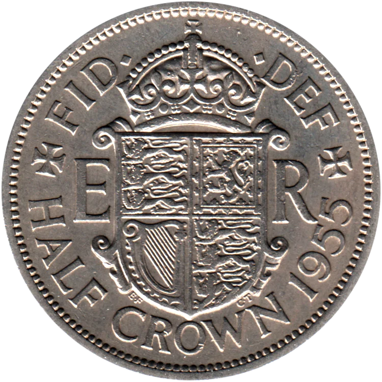 ½ crown, 1955 Reverse