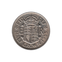 Preview ½ crown, 1955 reverse