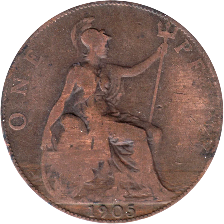 1 penny, 1905 Reverse