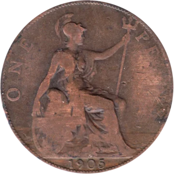 Preview 1 penny, 1905 reverse