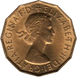 Preview 3 pence, 1967 obverse