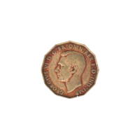 Preview 3 pence, 1945 obverse