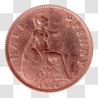 Preview ½ penny, 1936 reverse