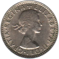 Preview 6 pence, 1964 obverse