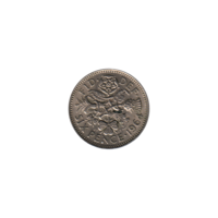 Preview 6 pence, 1964 reverse